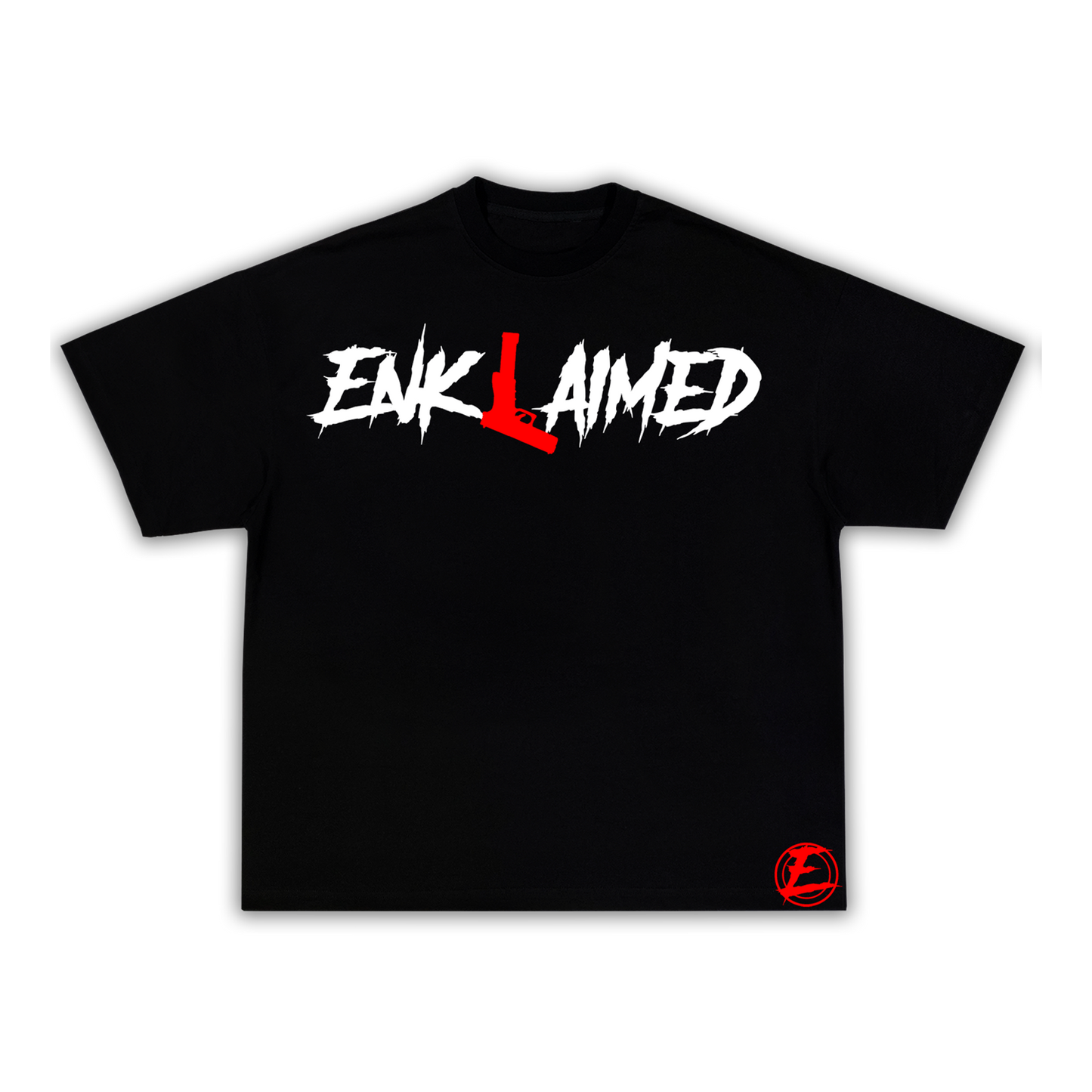 Red Iconic Glock Tee - Black ( Enklaimed )