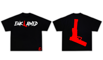 Red Iconic Glock Tee - Black ( Enklaimed )