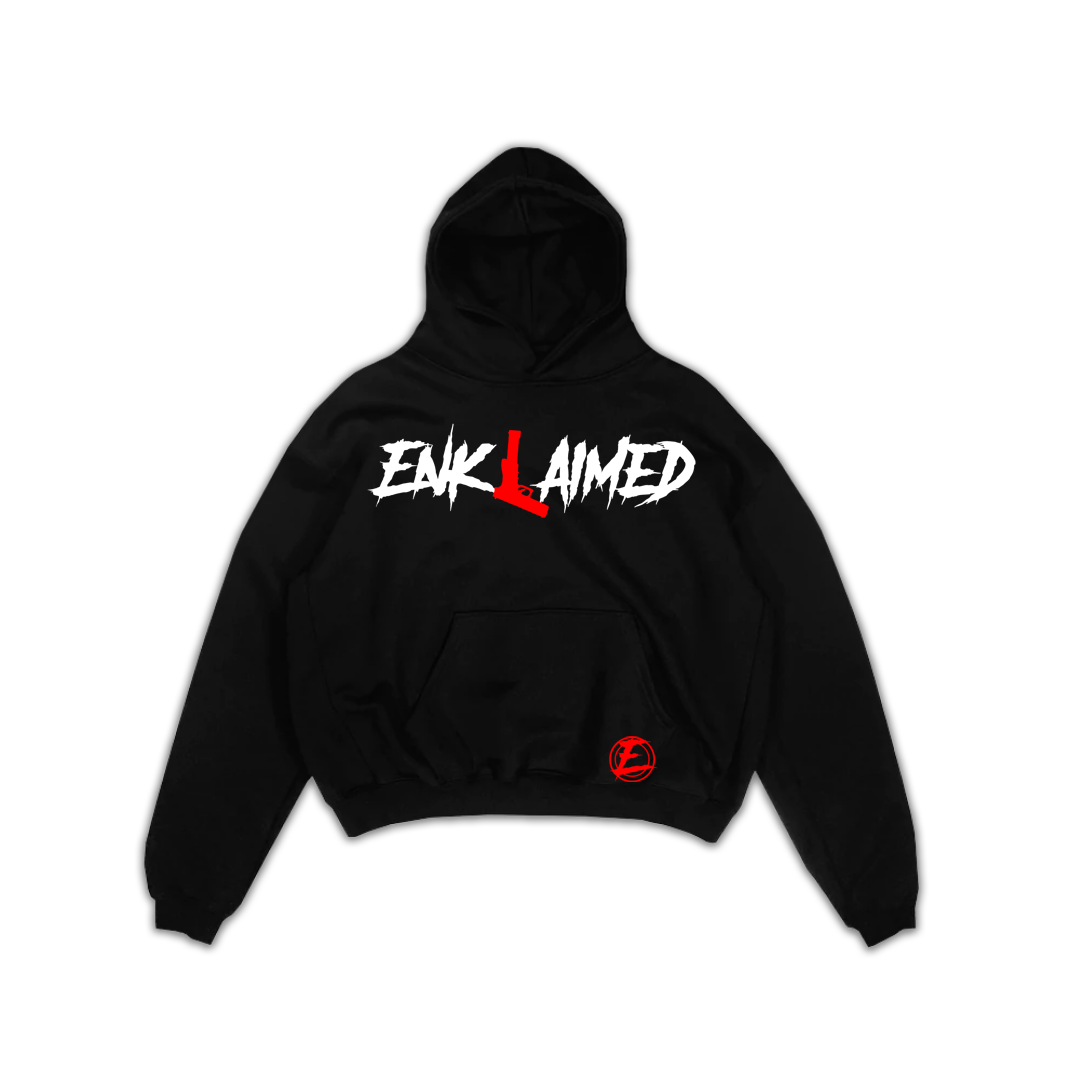 Red Iconic Glock Hoodie - Black ( Enklaimed )