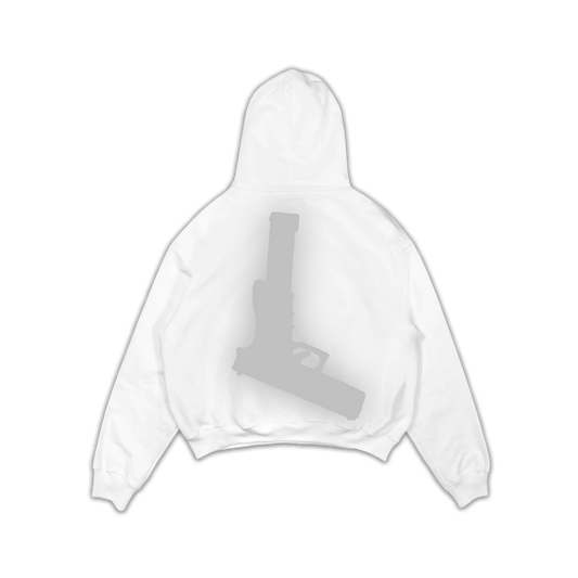 Glock Only Reflective Hoodie - White