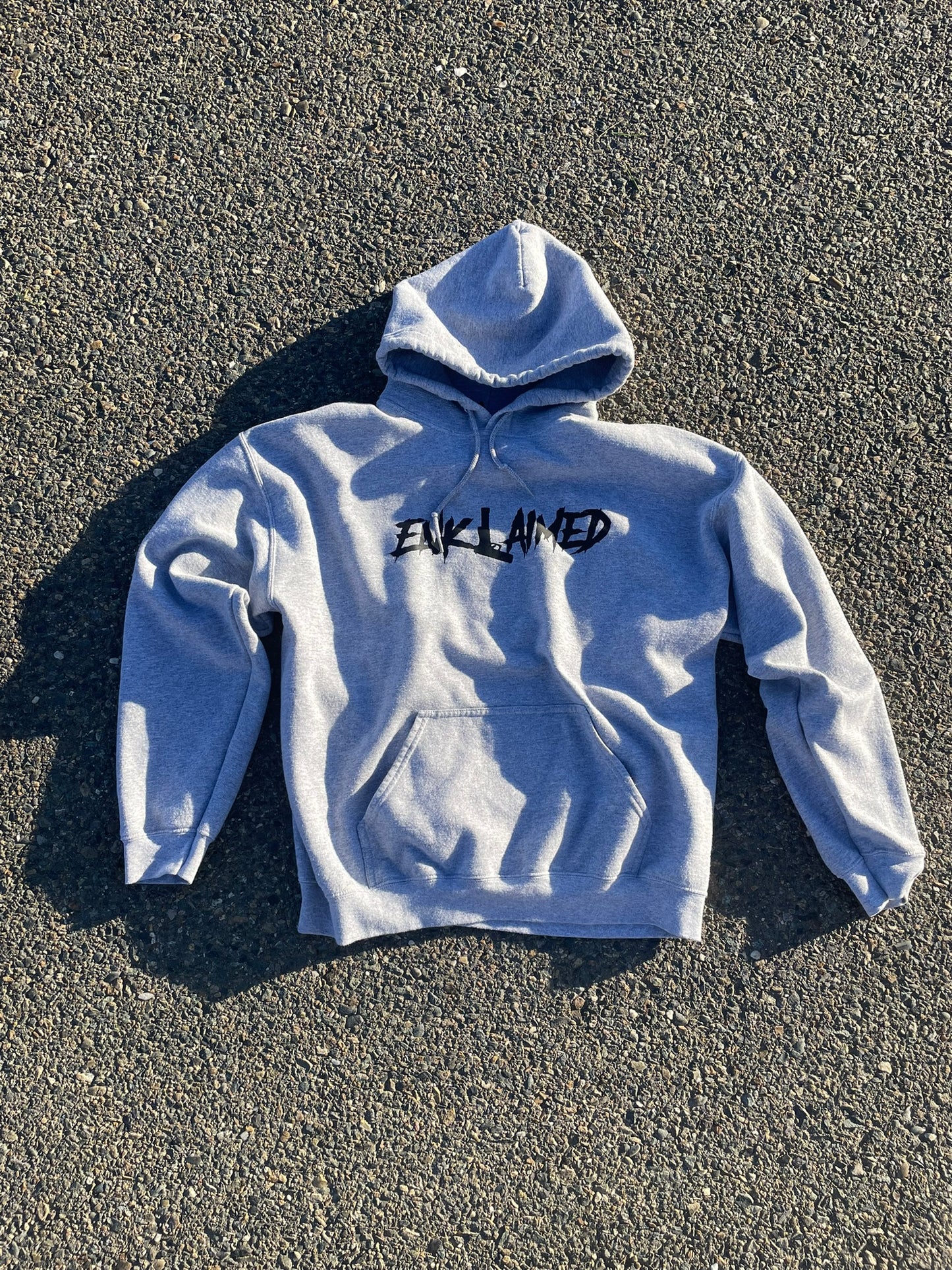 Grey Simple Enklaimed Hoodie