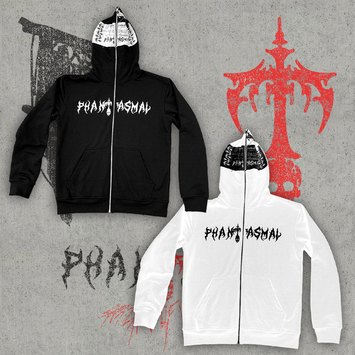 Tag Face Full-Zip Hoodie ( Phantasmal )