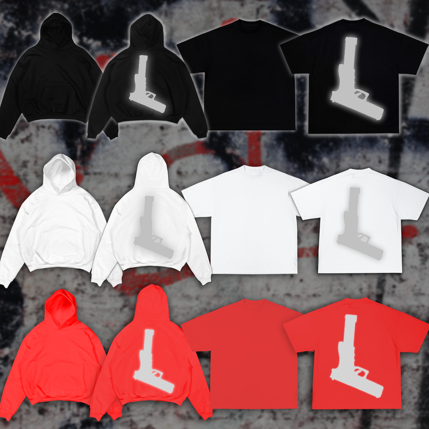 Glock Only Reflective Hoodie - Red